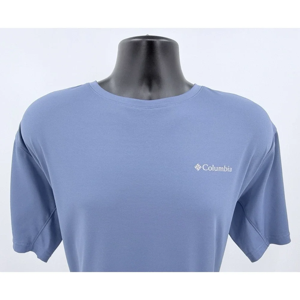 Columbia Omni-Freeze PFG Performance Short Sleeve Crew Neck Bounty Blue Men's XL